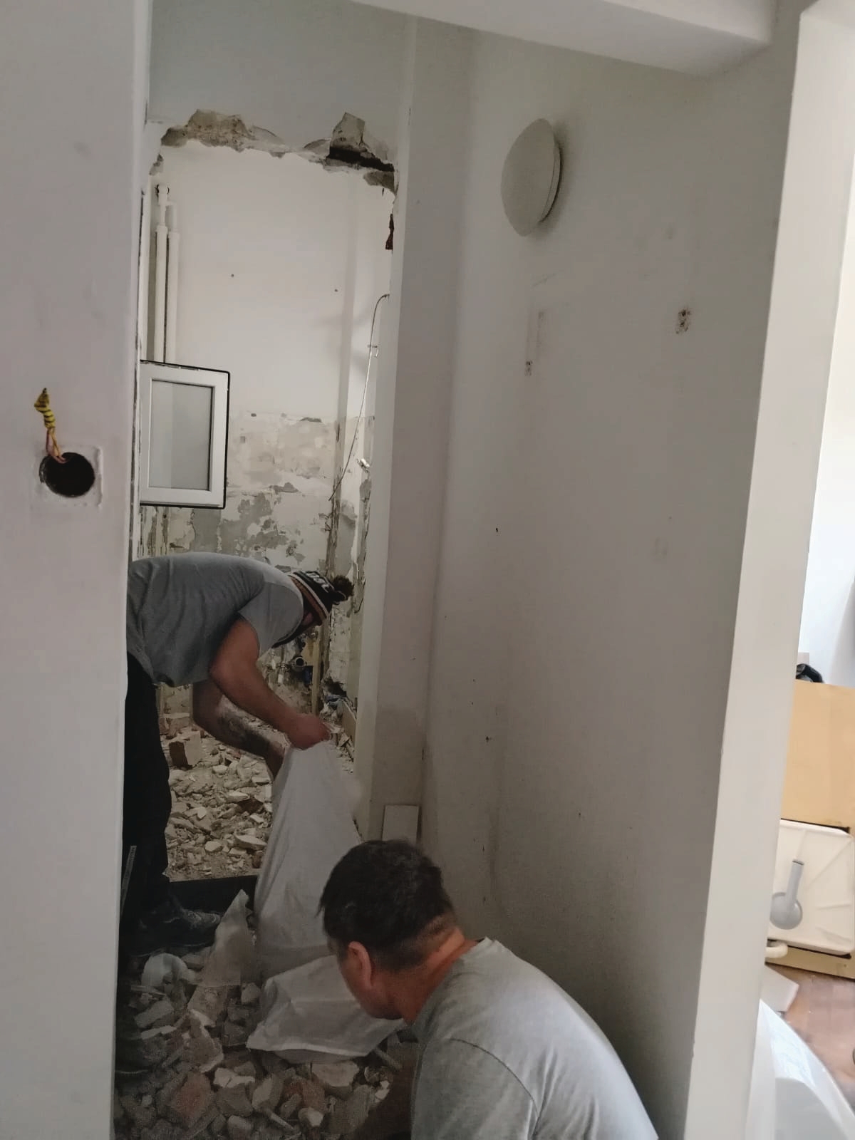 Bathroom transformation before